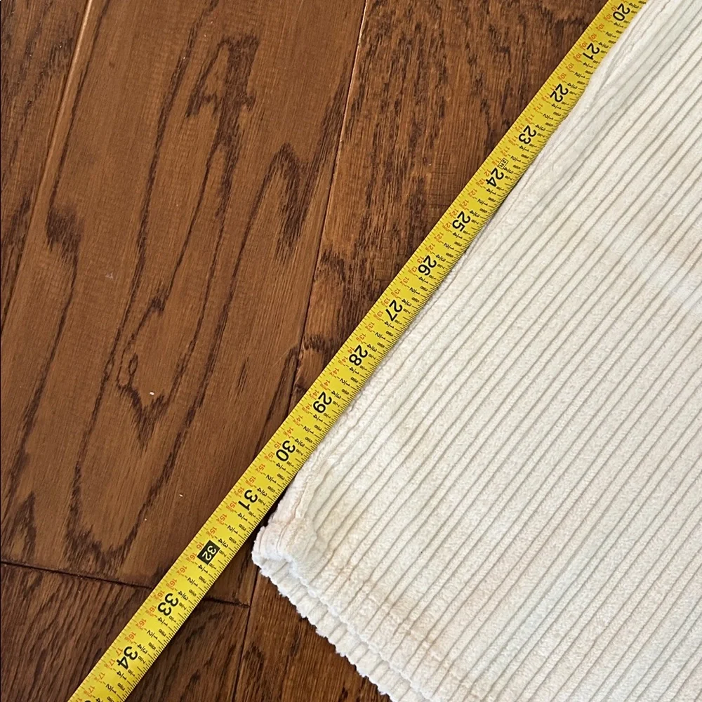 Zara Cream Wide-Leg Textured Trousers - Picture 7 of 9